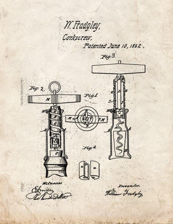 Patent Blueprint 2530 1 12 A4 Photo Print