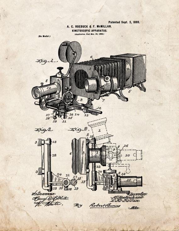 Patent Blueprint 2543 1 12 A4 Photo Print