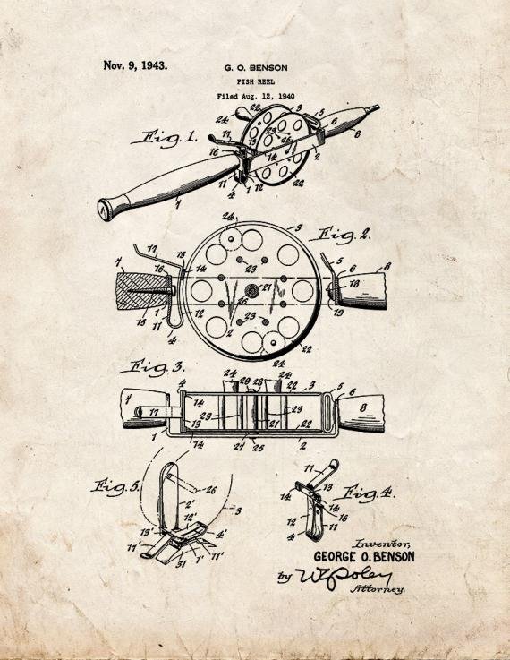 Patent Blueprint 2564 1 12 A4 Photo Print