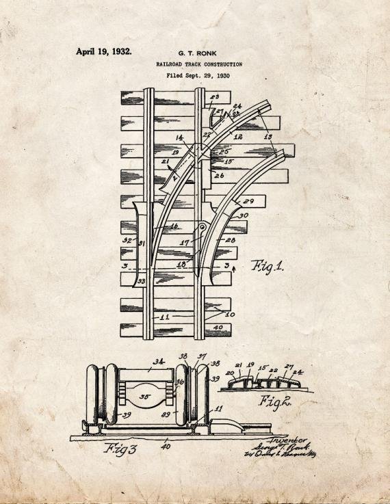 Patent Blueprint 2575 1 12 A4 Photo Print