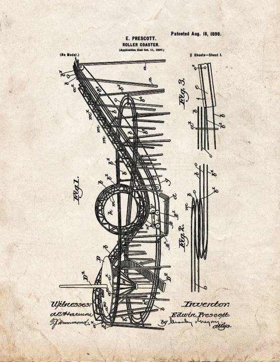 Patent Blueprint 2581 1 12 A4 Photo Print