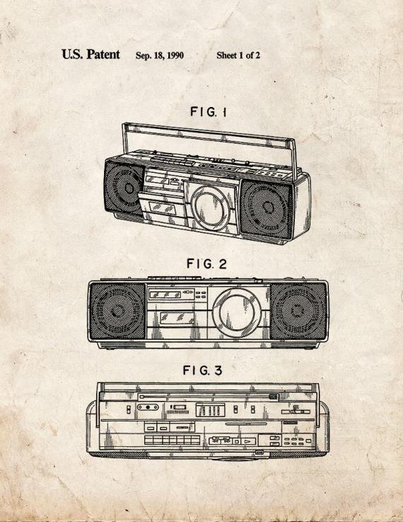 Patent Blueprint 2582 2 12 A4 Photo Print