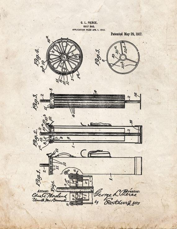 Patent Blueprint 2591 1 12 A4 Photo Print