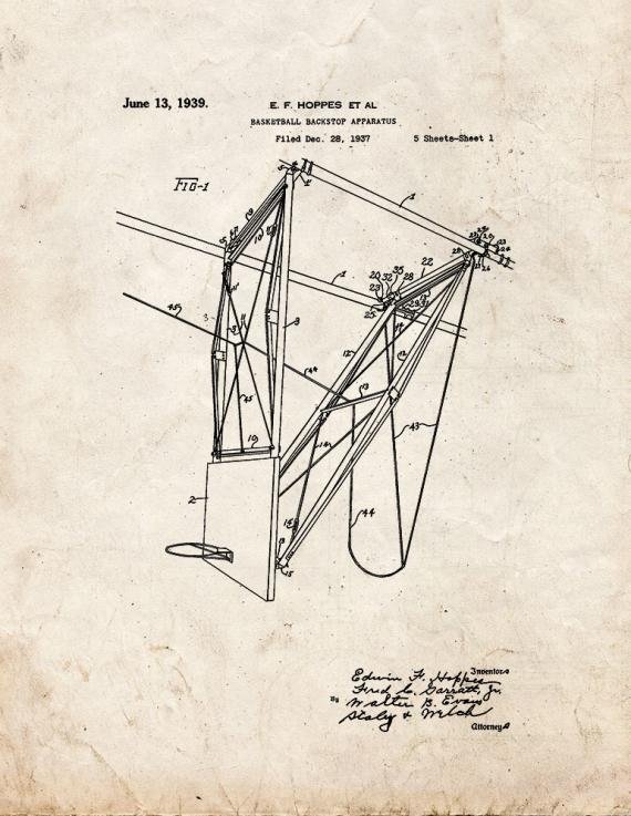 Patent Blueprint 2605 1 12 A4 Photo Print