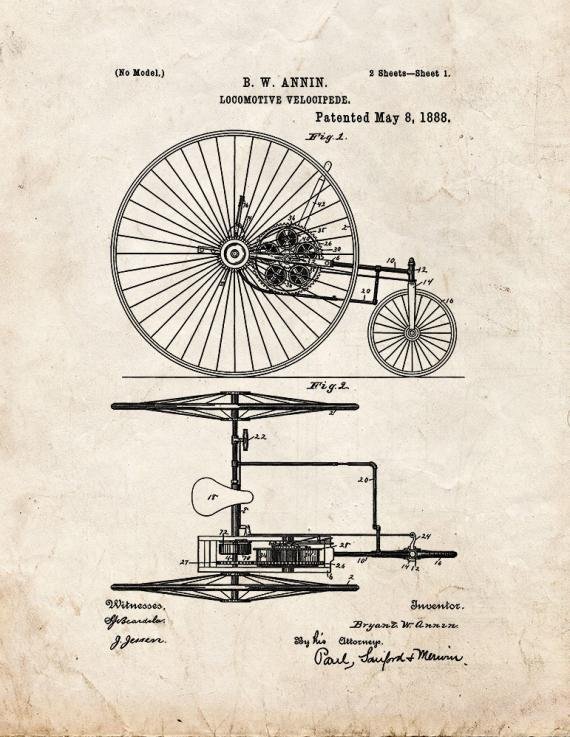 Patent Blueprint 261 1 12 A4 Photo Print
