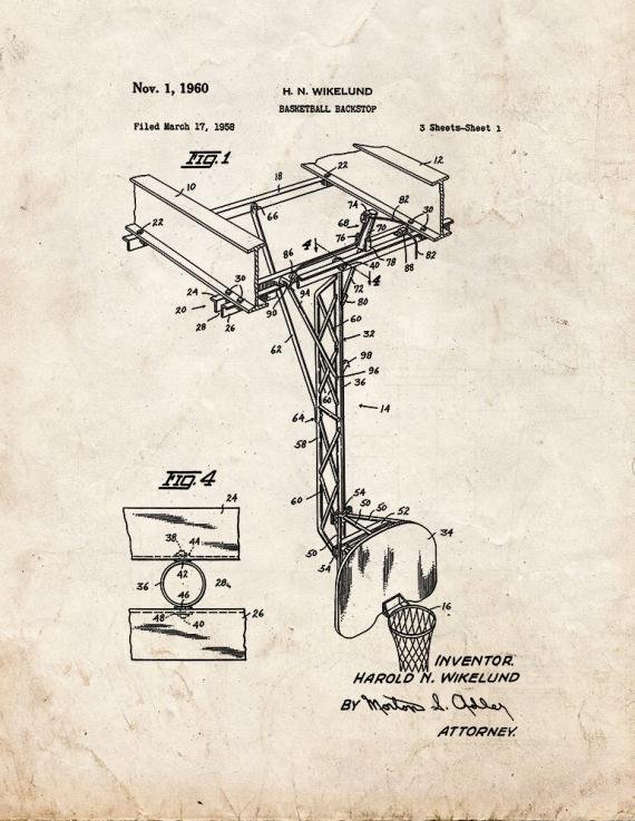 Patent Blueprint 2614 1 12 A4 Photo Print