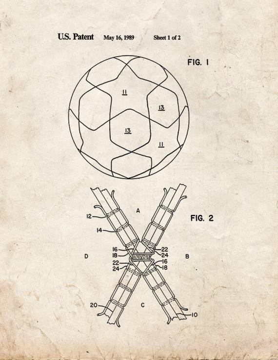 Patent Blueprint 2631 2 12 A4 Photo Print