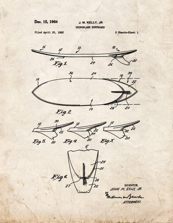 Patent Blueprint 2632 1 12 A4 Photo Print