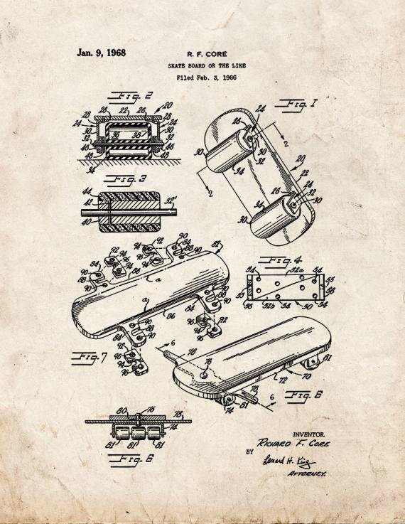 Patent Blueprint 2640 1 12 A4 Photo Print