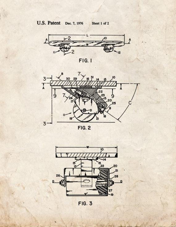 Patent Blueprint 2649 2 12 A4 Photo Print