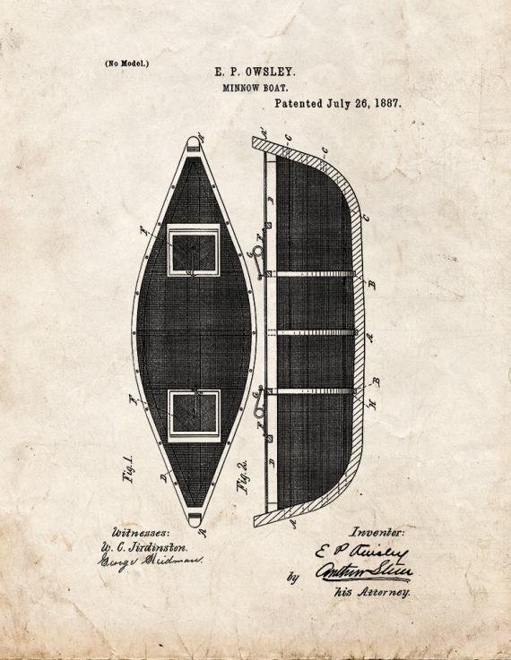 Patent Blueprint 265 1 12 A4 Photo Print
