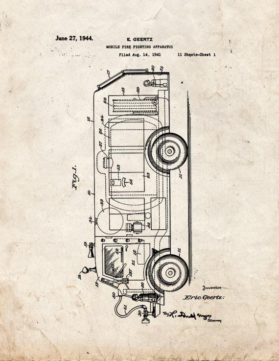 Patent Blueprint 2651 1 12 A4 Photo Print