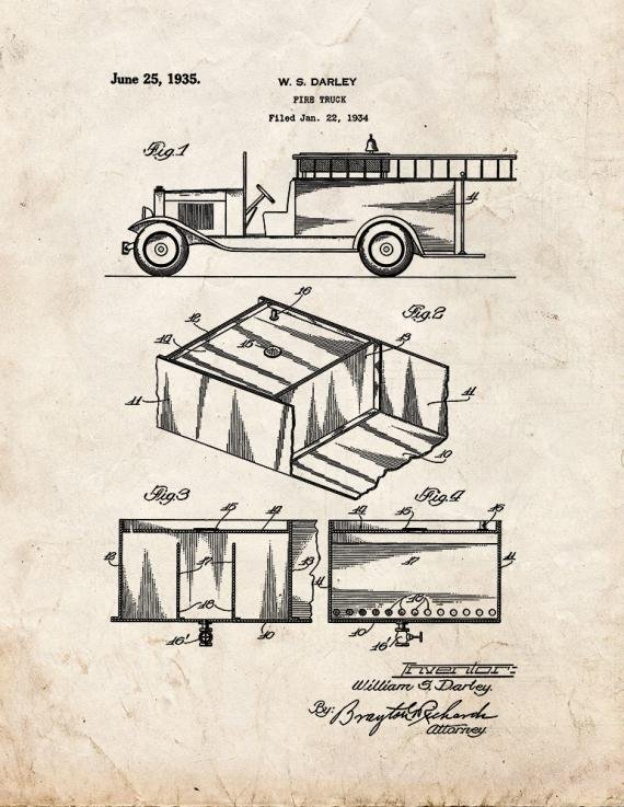 Patent Blueprint 2652 1 12 A4 Photo Print