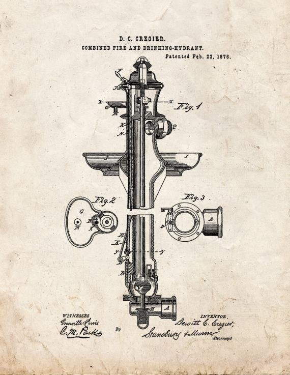 Patent Blueprint 2656 1 12 A4 Photo Print