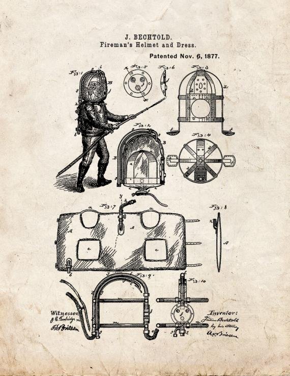 Patent Blueprint 2658 1 12 A4 Photo Print