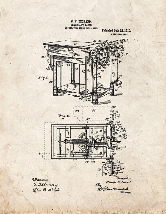 Patent Blueprint 2678 1 12 A4 Photo Print