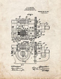 Patent Blueprint 2692 1 12 A4 Photo Print