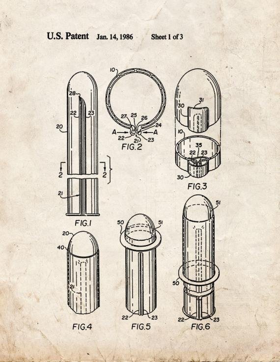 Patent Blueprint 2698 2 12 A4 Photo Print