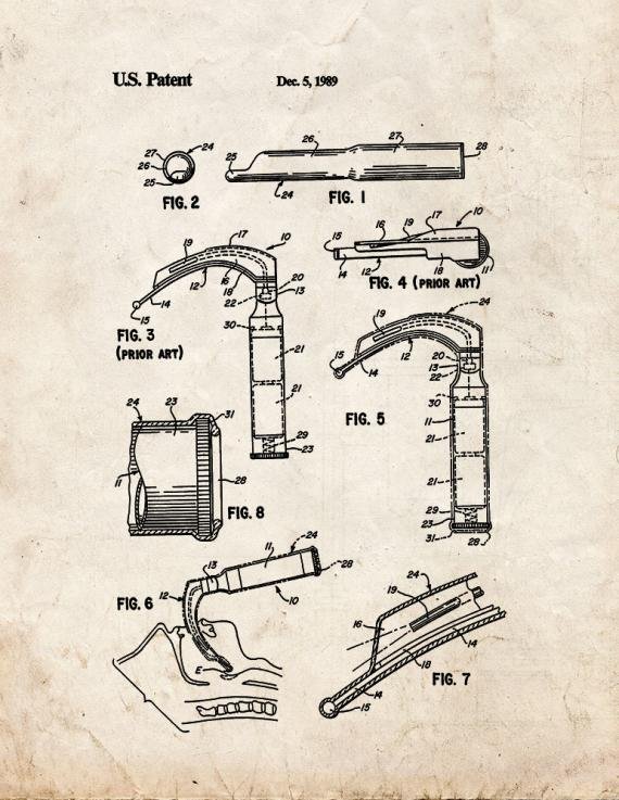 Patent Blueprint 2699 2 12 A4 Photo Print