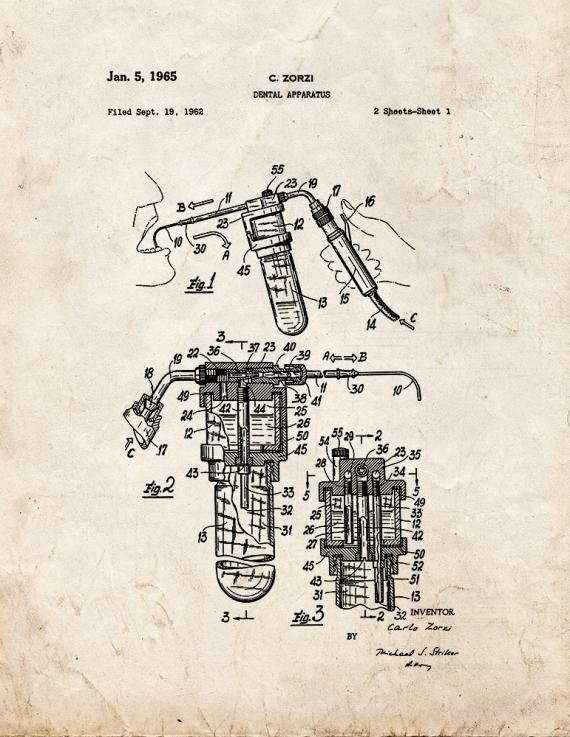 Patent Blueprint 2702 1 12 A4 Photo Print