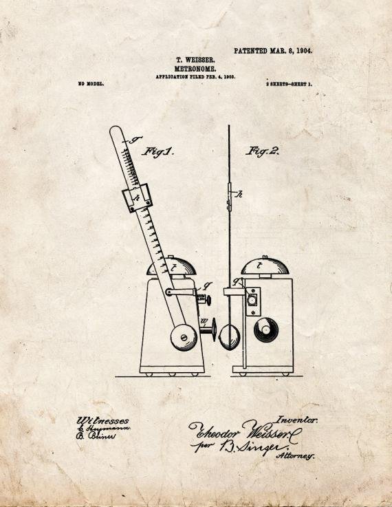 Patent Blueprint 2705 1 12 A4 Photo Print