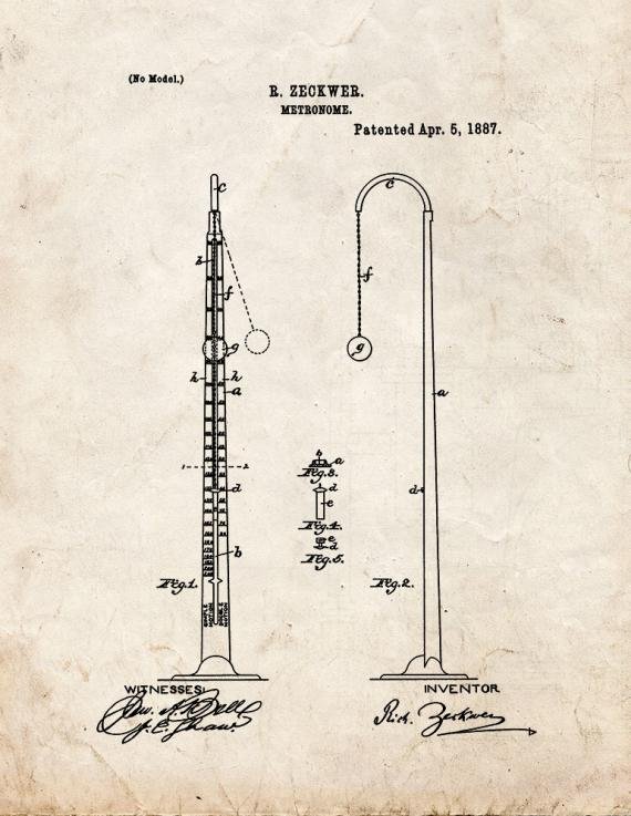 Patent Blueprint 2707 1 12 A4 Photo Print