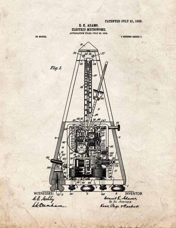 Patent Blueprint 2708 1 12 A4 Photo Print