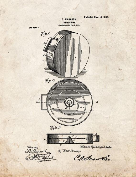 Patent Blueprint 2712 1 12 A4 Photo Print