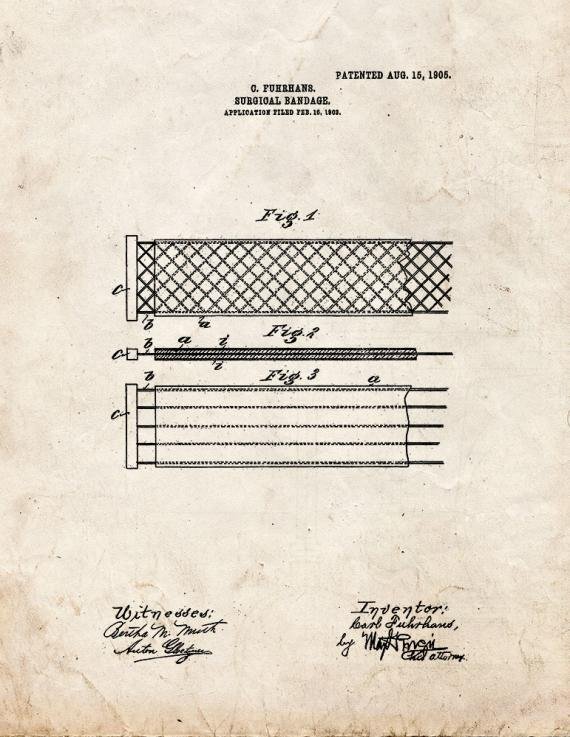 Patent Blueprint 2733 1 12 A4 Photo Print