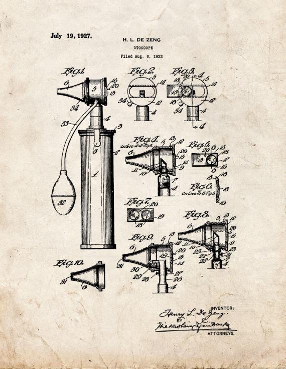 Patent Blueprint 2734 1 12 A4 Photo Print