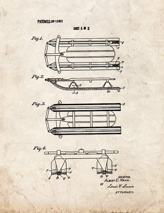 Patent Blueprint 2786 2 12 A4 Photo Print