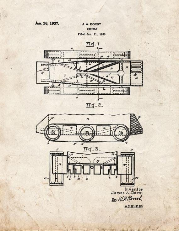 Patent Blueprint 279 1 12 A4 Photo Print