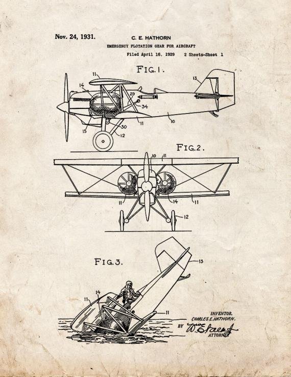 Patent Blueprint 2794 1 12 A4 Photo Print