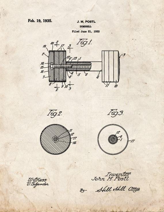 Patent Blueprint 2796 1 12 A4 Photo Print
