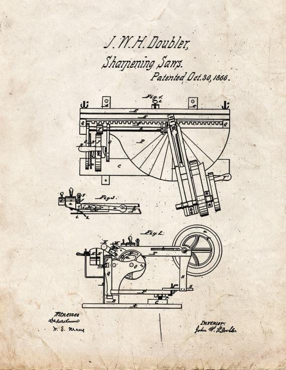 Patent Blueprint 2799 1 12 A4 Photo Print