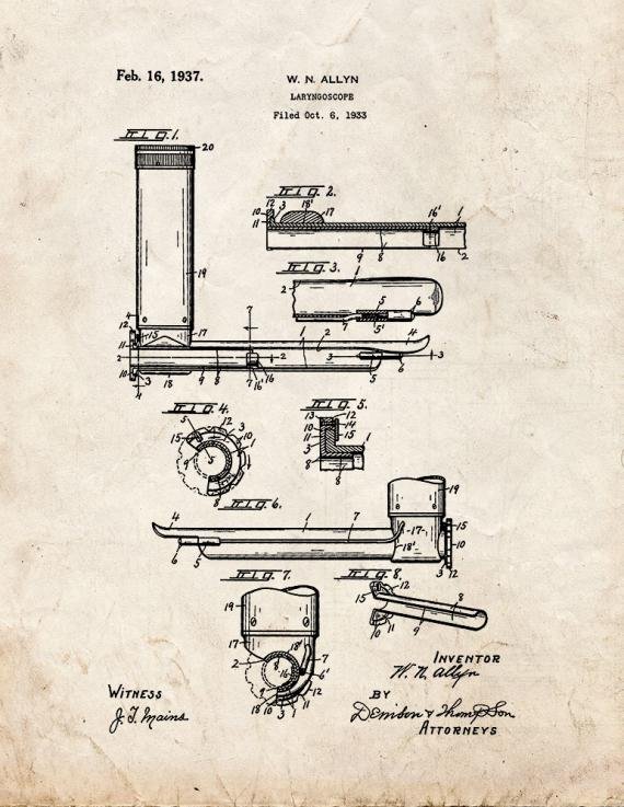 Patent Blueprint 280 1 12 A4 Photo Print