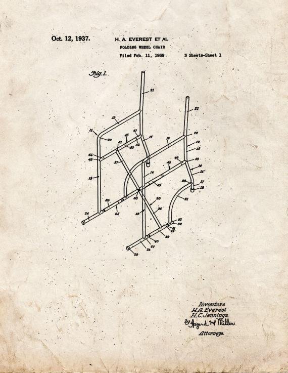 Patent Blueprint 281 1 12 A4 Photo Print
