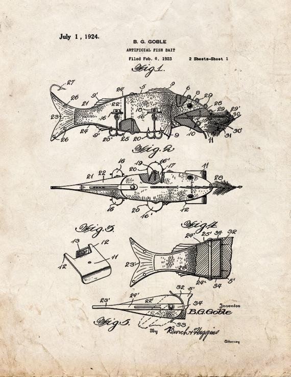 Patent Blueprint 2819 1 12 A4 Photo Print