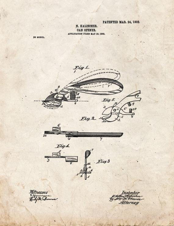 Patent Blueprint 2822 1 12 A4 Photo Print