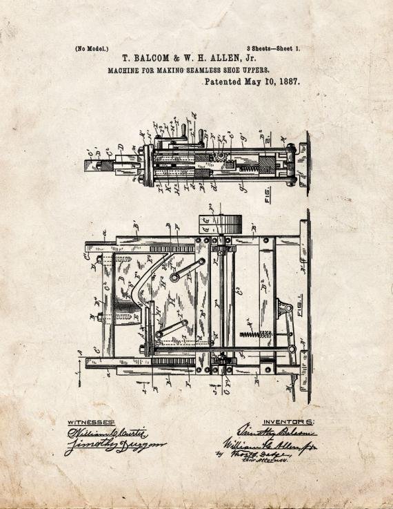 Patent Blueprint 2828 1 12 A4 Photo Print
