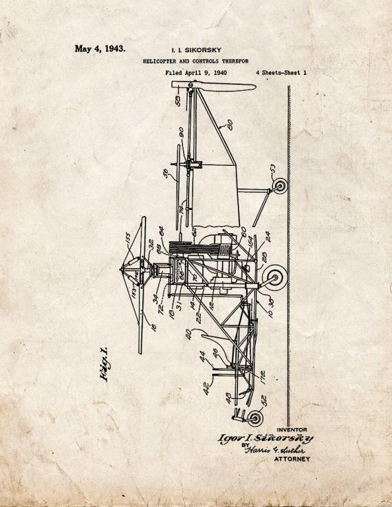 Patent Blueprint 284 1 12 A4 Photo Print