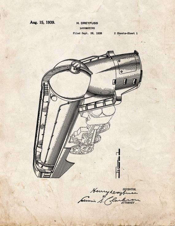 Patent Blueprint 2845 1 12 A4 Photo Print