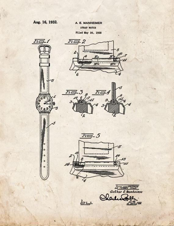 Patent Blueprint 2848 1 12 A4 Photo Print