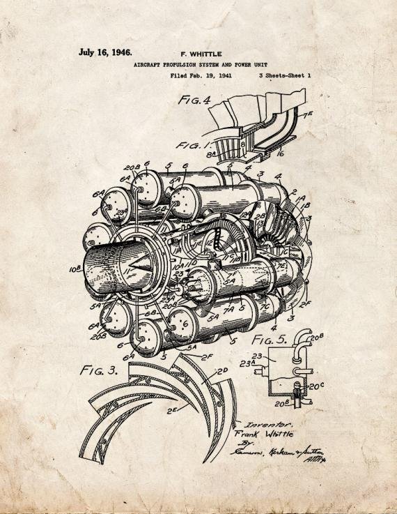 Patent Blueprint 285 1 12 A4 Photo Print