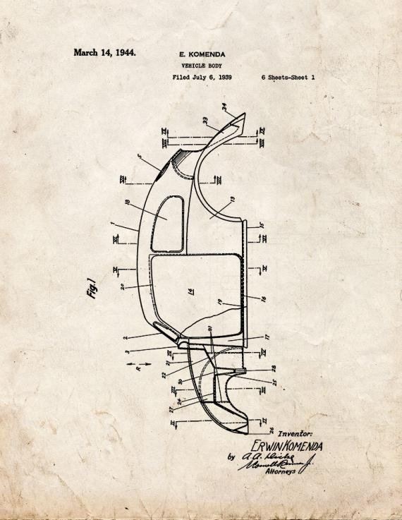 Patent Blueprint 2850 1 12 A4 Photo Print