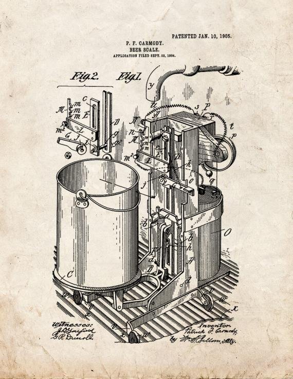 Patent Blueprint 2855 1 12 A4 Photo Print