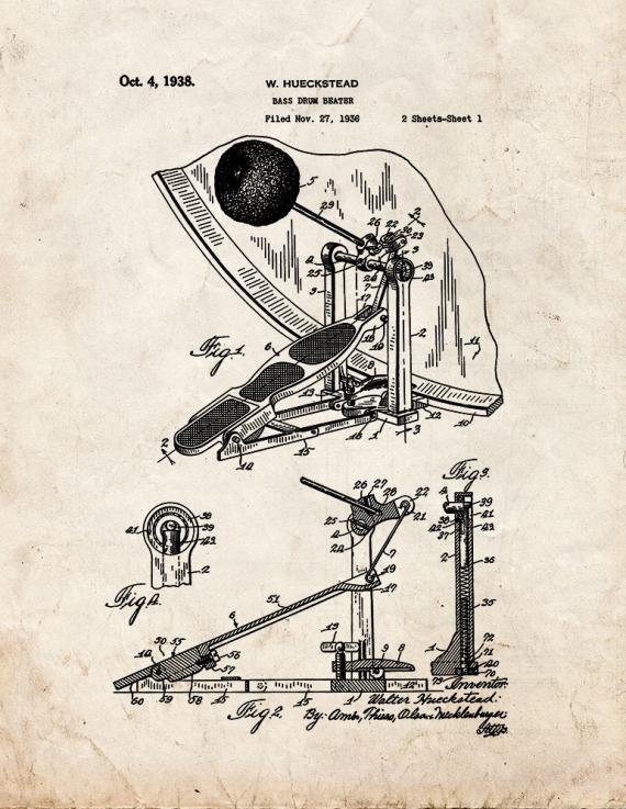 Patent Blueprint 2857 1 12 A4 Photo Print