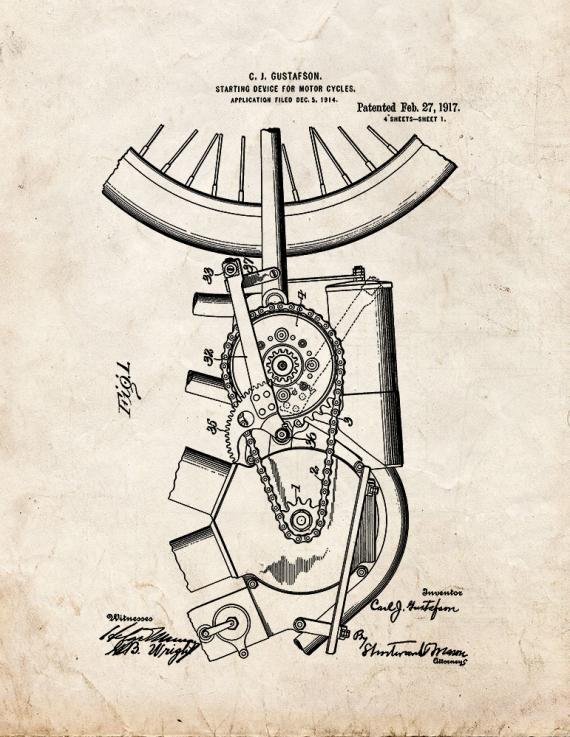 Patent Blueprint 2859 1 12 A4 Photo Print