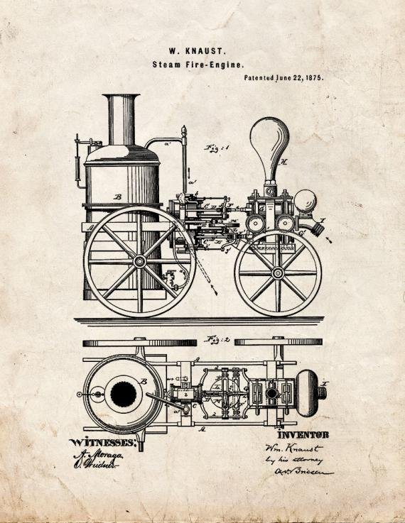 Patent Blueprint 2861 1 12 A4 Photo Print