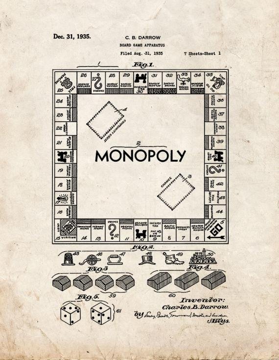 Patent Blueprint 287 1 12 A4 Photo Print